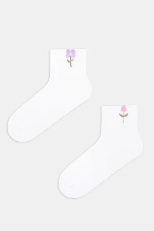 Floral Tennis 2-Pack Socks
