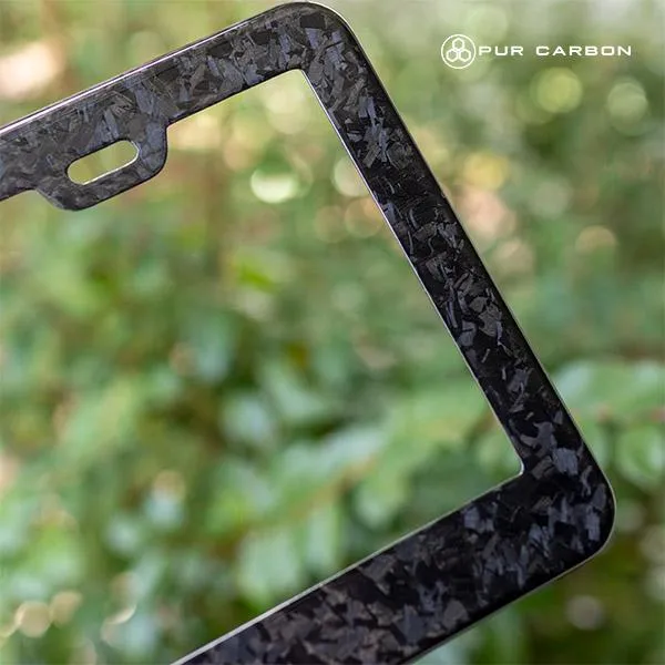Forged Carbon Fiber License Plate Frame