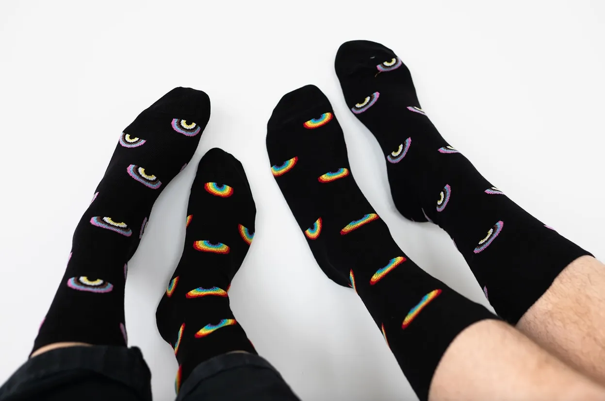 Friday Socks - Mens Mismatched Socks | Inclusive Rainbows