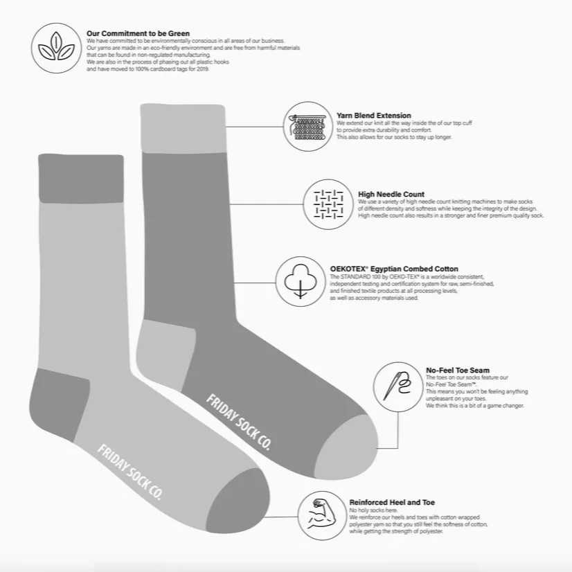 Friday Socks - Mens Mismatched Socks | Inclusive Rainbows