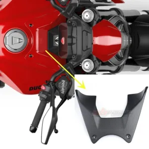 Front Fuel Tank Cap Cover Trim Cowling For Ducati Diavel V4 2023  in Carbon Fiber 100%