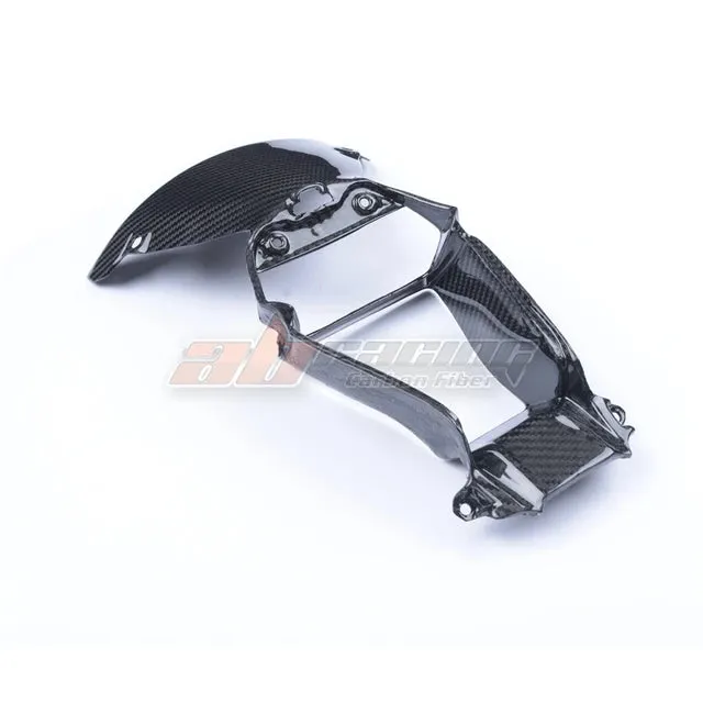 Front Nose Center Air Vent Intake Cowling Fairing For Kawasaki Zx-10r 2016-2020 Full Carbon Fiber 100%