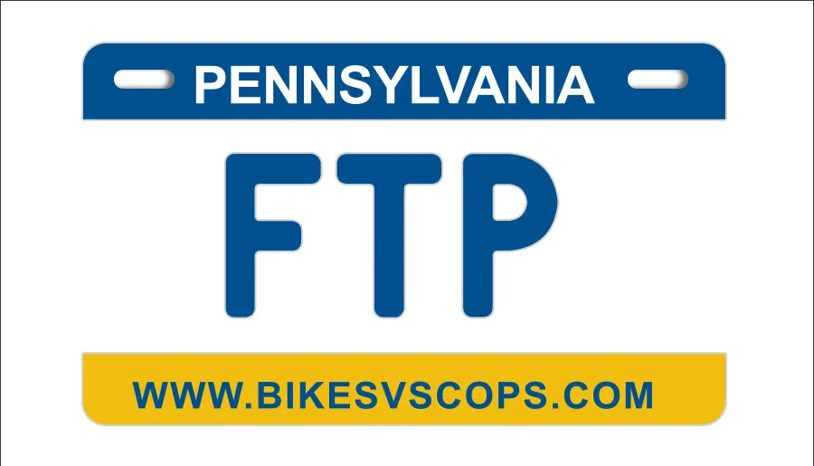 FTP PLATE - PENNSYLVANIA