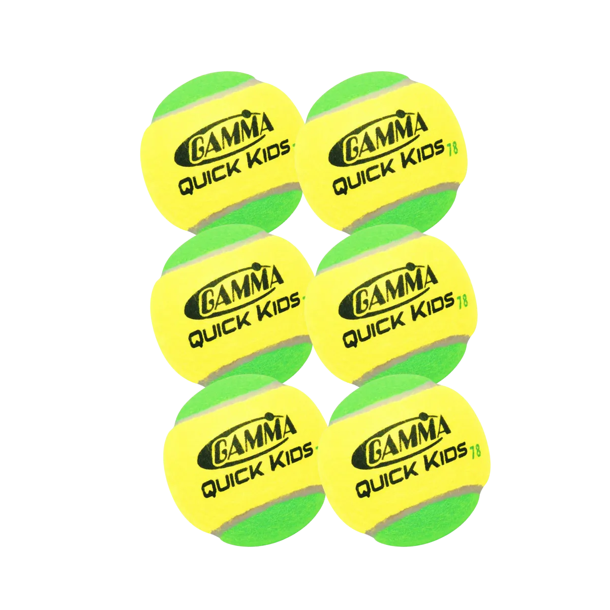 Gamma Quick Kids 78 Tennis Ball (6 Balls)