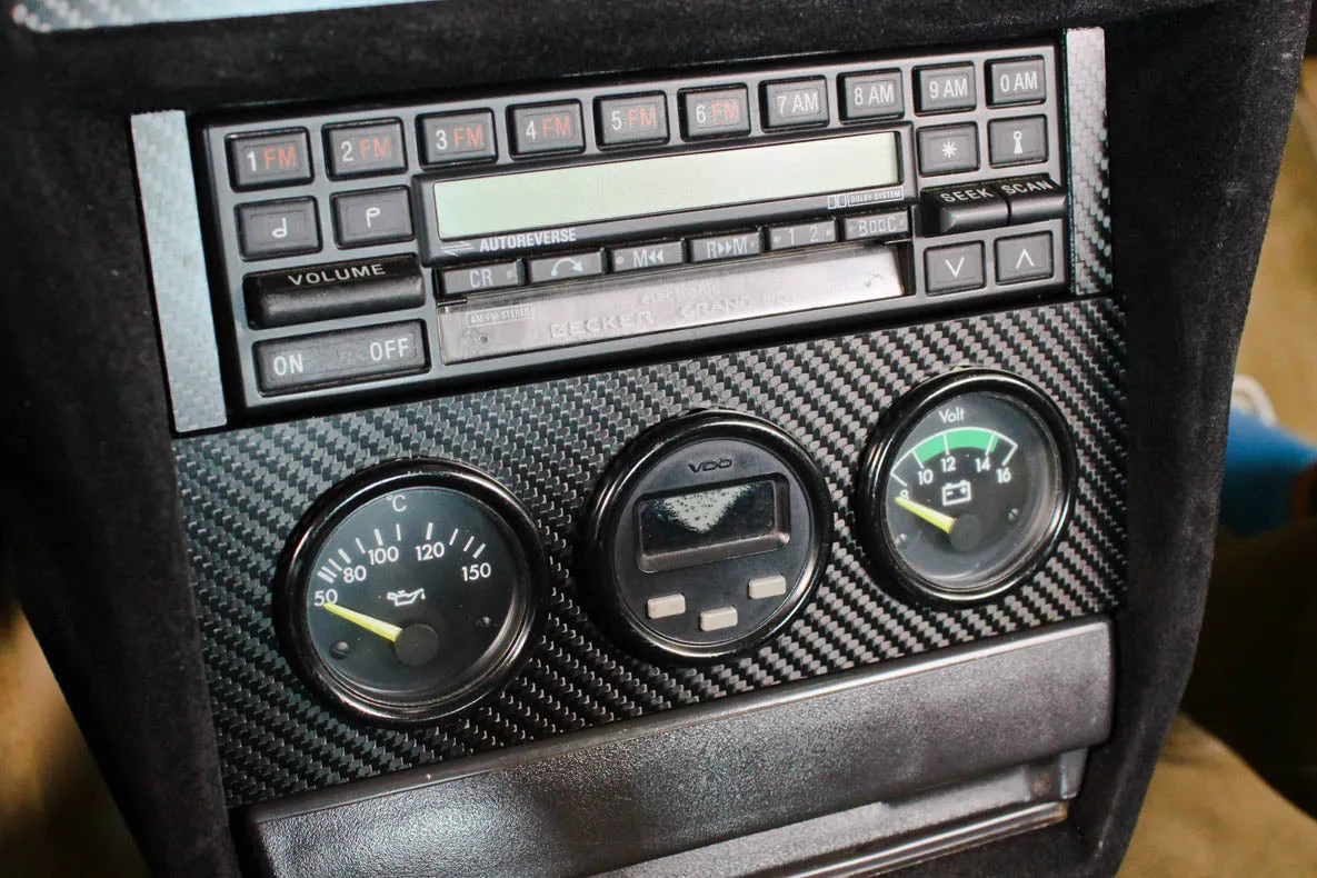 Gauge Panel - Carbon fiber trim