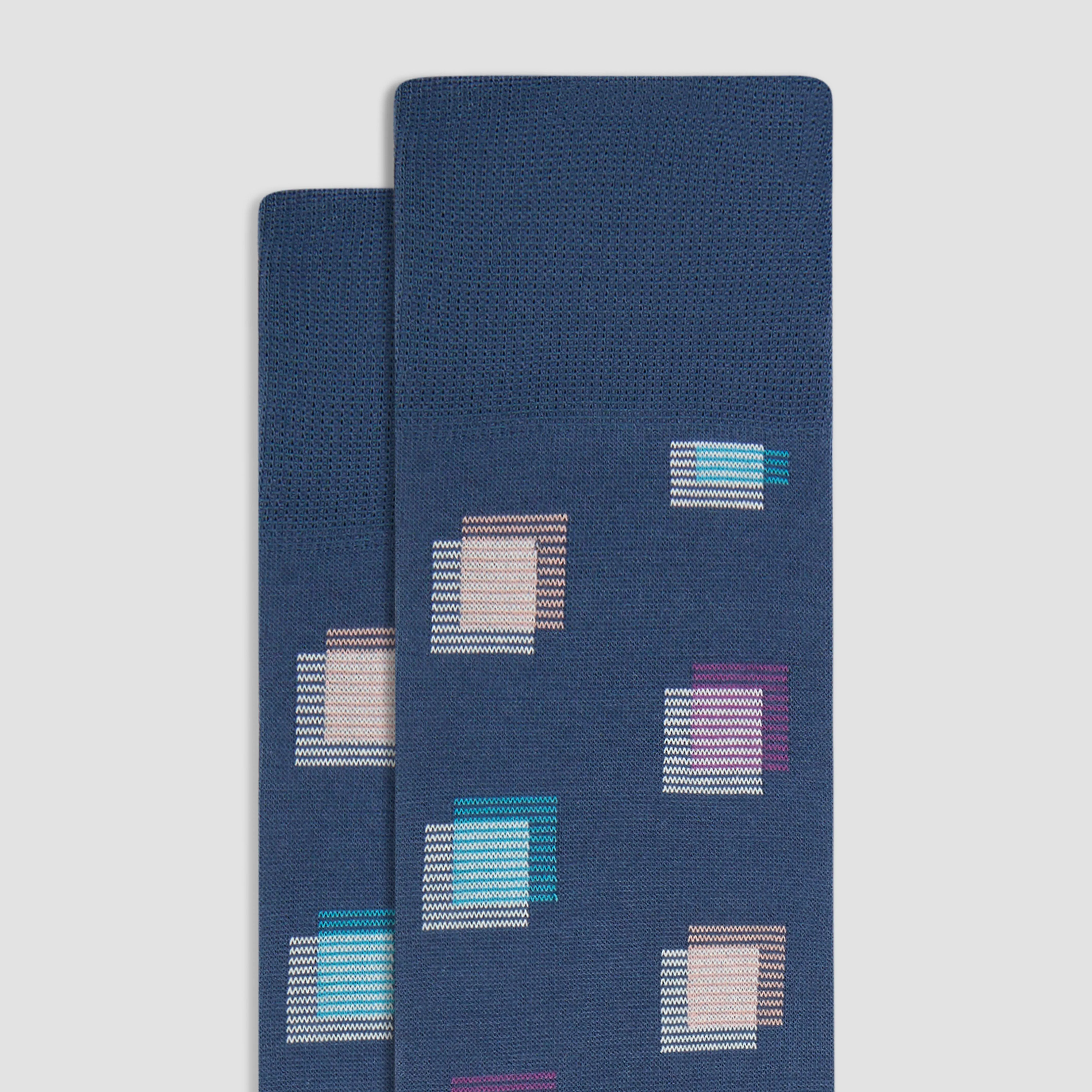 Geometric Mid-Calf Socks