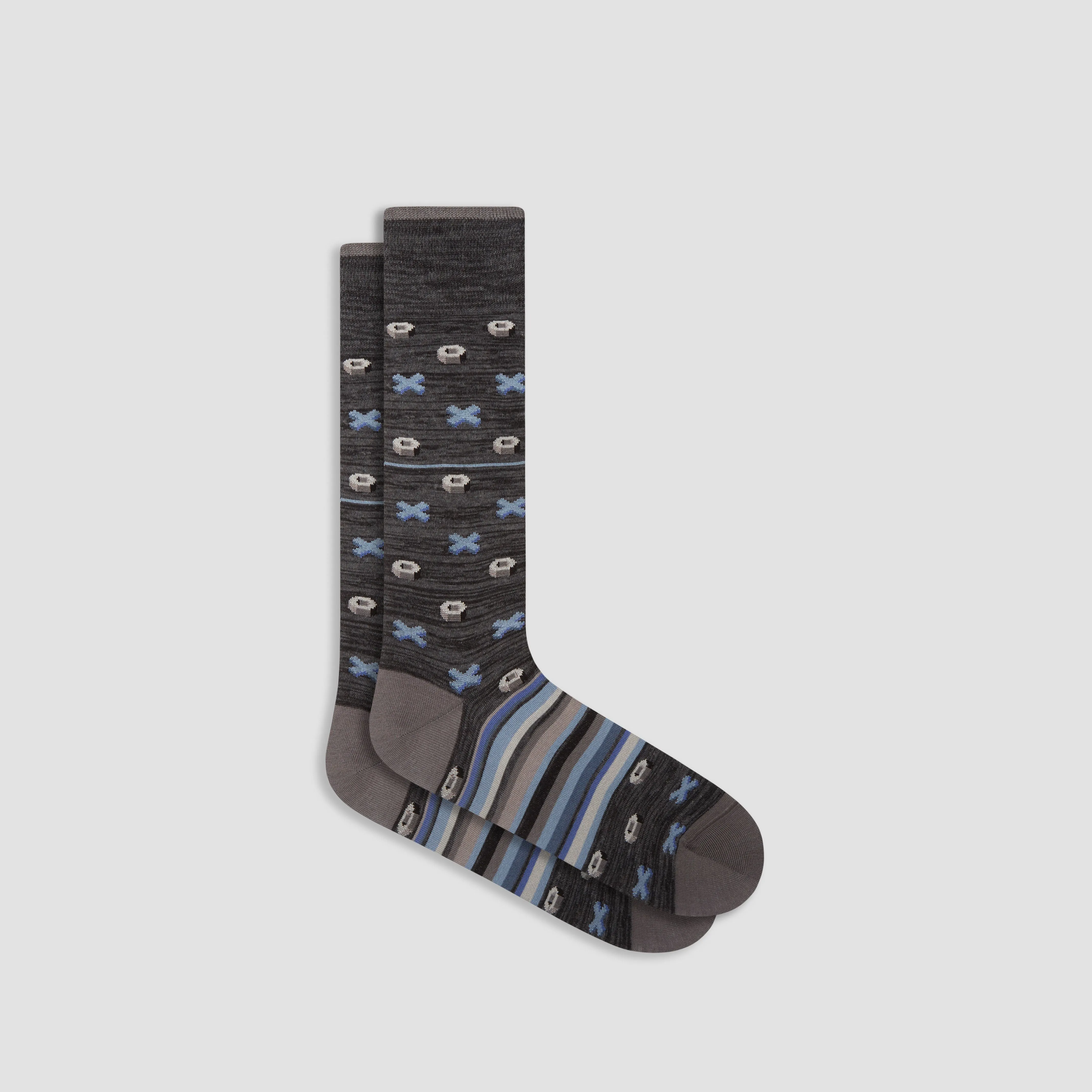 Geometric Mid-Calf Socks