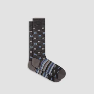 Geometric Mid-Calf Socks
