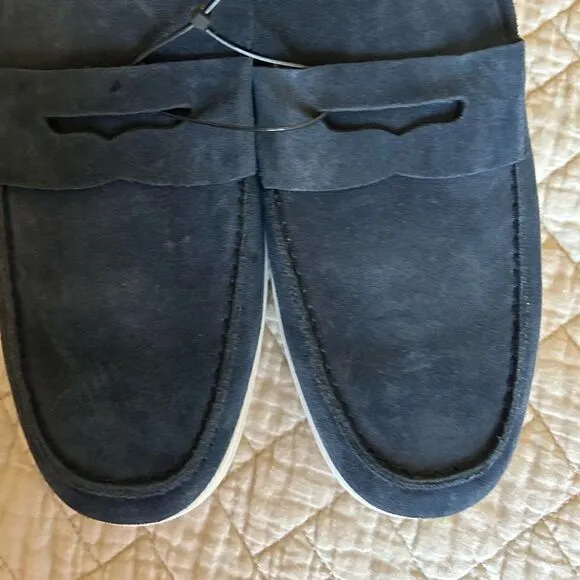 Gordon Rush Men's Parkside Penny Loafers, Navy Suede, Size 10, NWOT