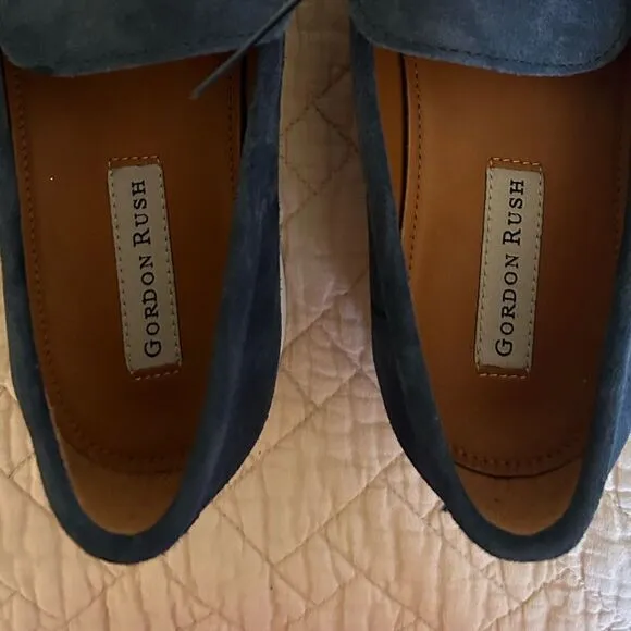 Gordon Rush Men's Parkside Penny Loafers, Navy Suede, Size 10, NWOT