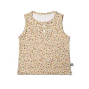 goumikids - Viscose Organic Cotton Tank Top - Wildflowers 4T
