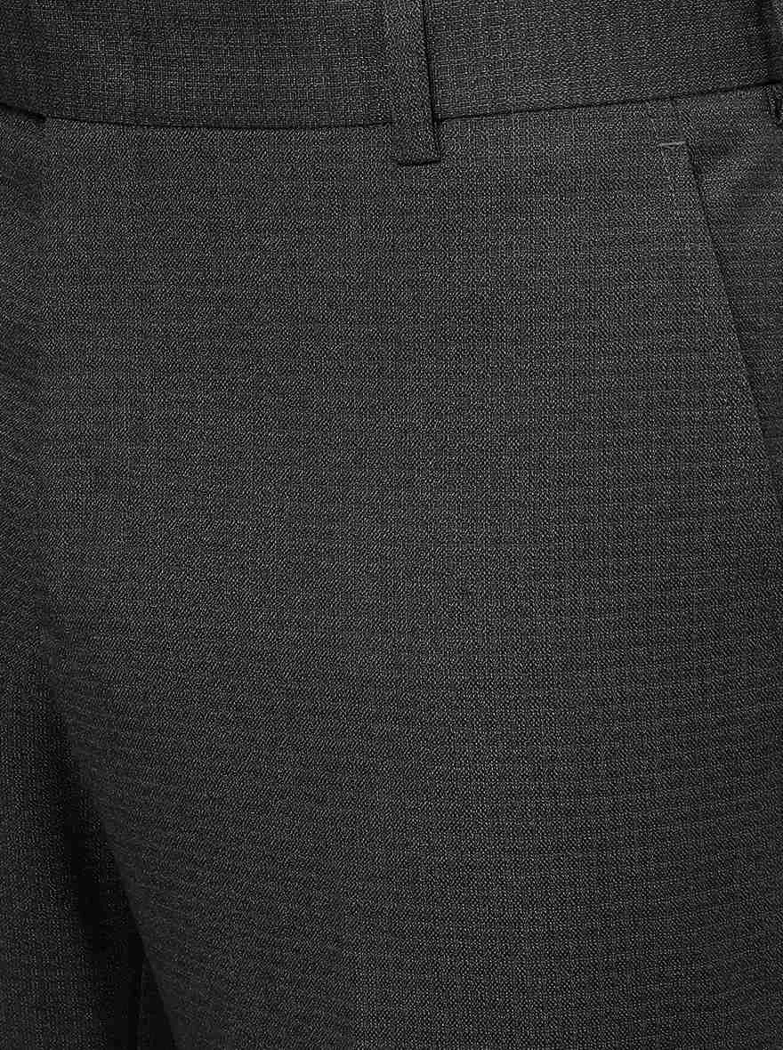 Grey Solid SLIM FIT Formal Trouser | JB Studio