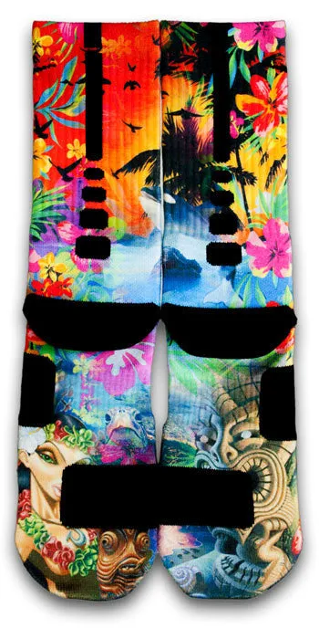 Hawaiian Flow Custom Elite Socks