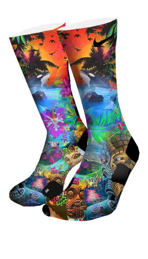 Hawaiian Flow Custom Elite Socks