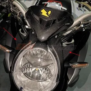 Head Light Cover Big Plate Fairing On Both Sides For MV Agusta Brutale 800 2016 Full Carbon Fiber 100%
