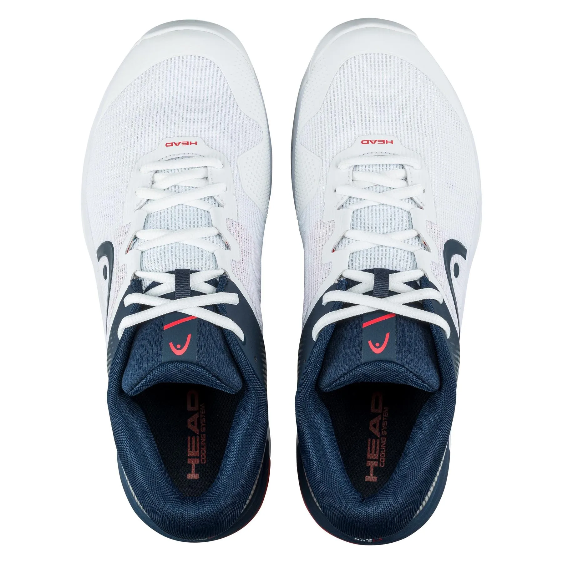 HEAD Revolt EVO 2.0 Mens Wide Fit Tennis Shoes - White / Dark Blue