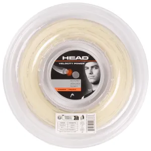 Head Velocity Power 17/1.25 Tennis String Reel (Natural)