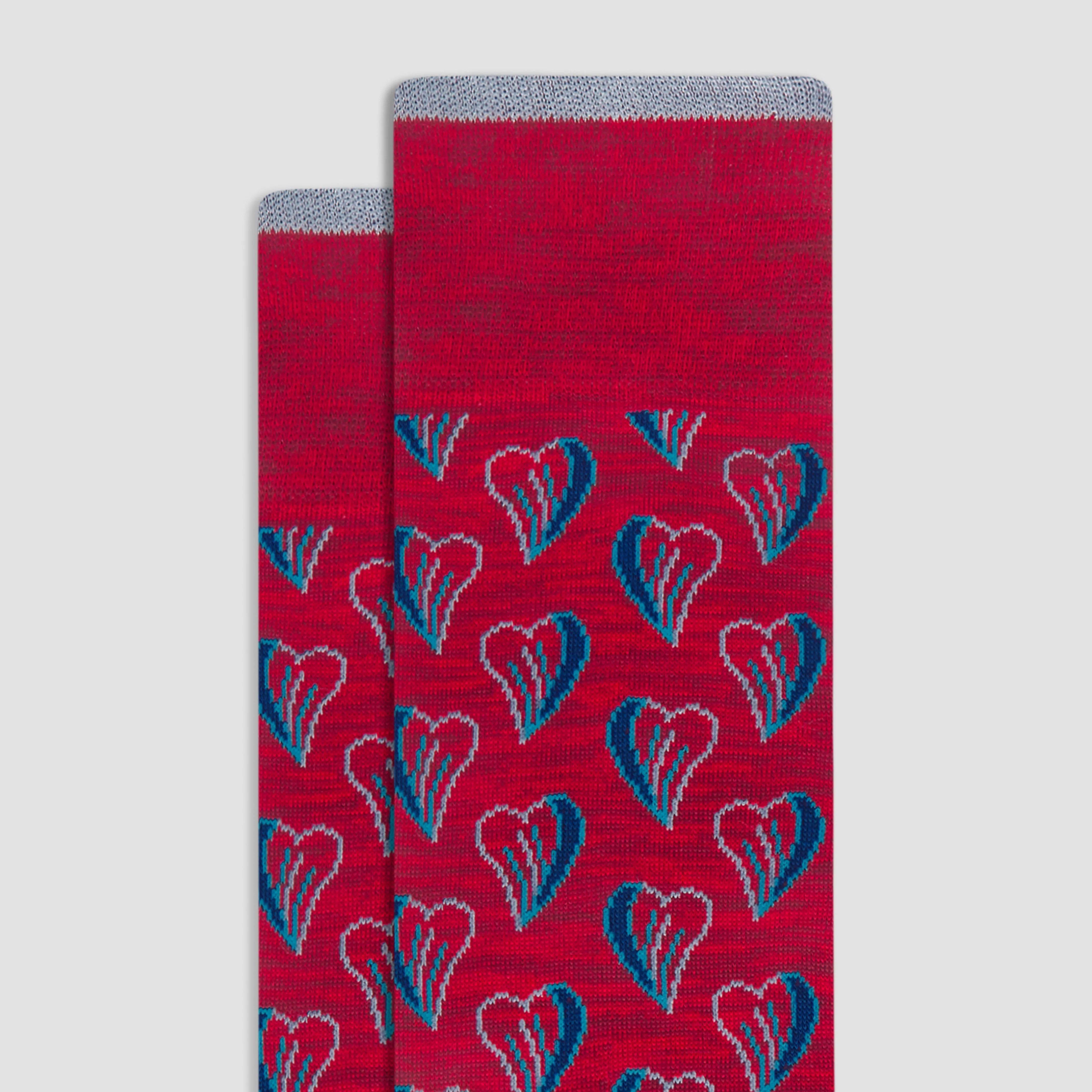 Heart Mid-Calf Socks