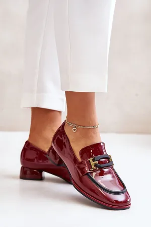 Heeled low shoes