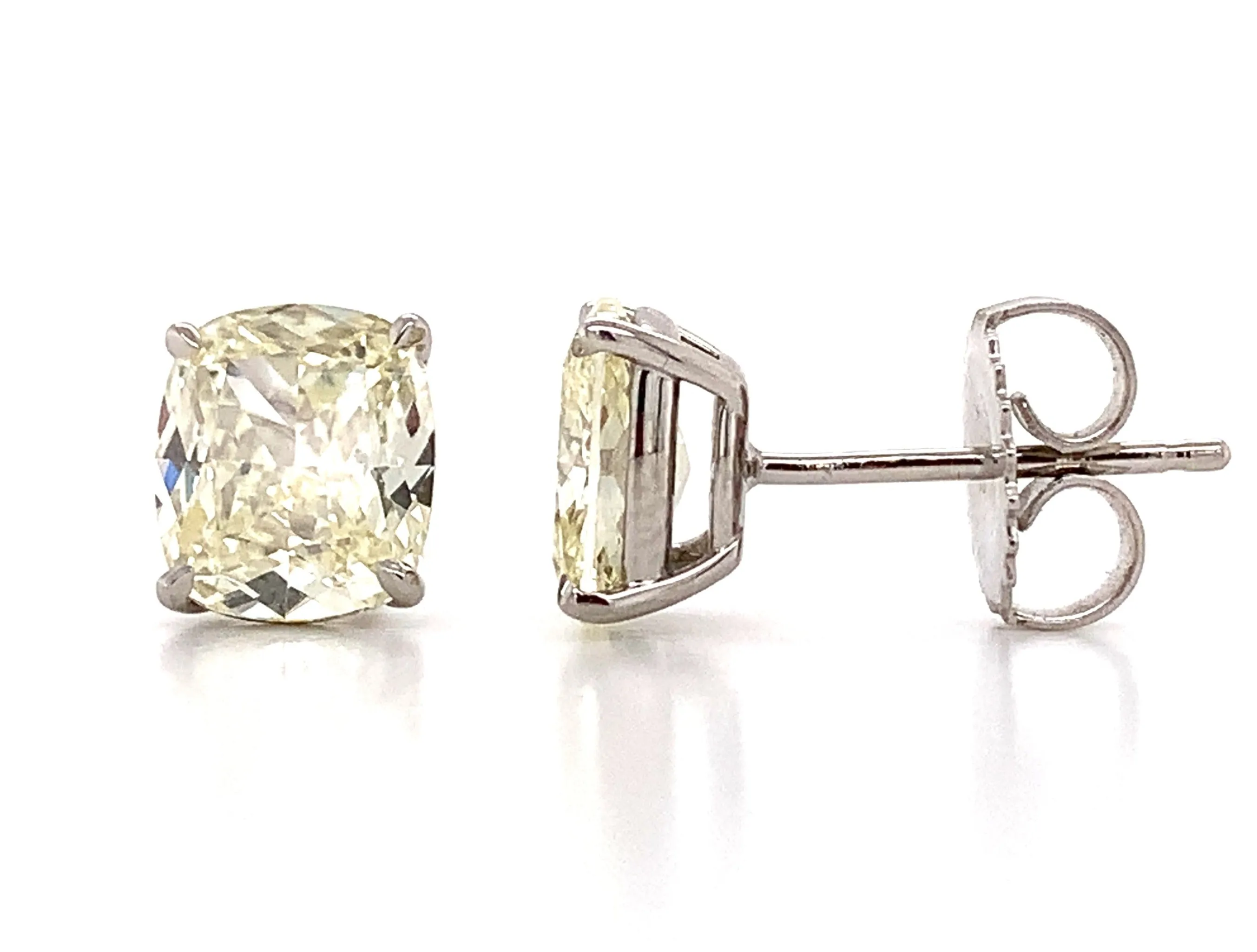 Henri Daussi Cushion-cut  2.20ct t.w. Diamond Stud Earrings