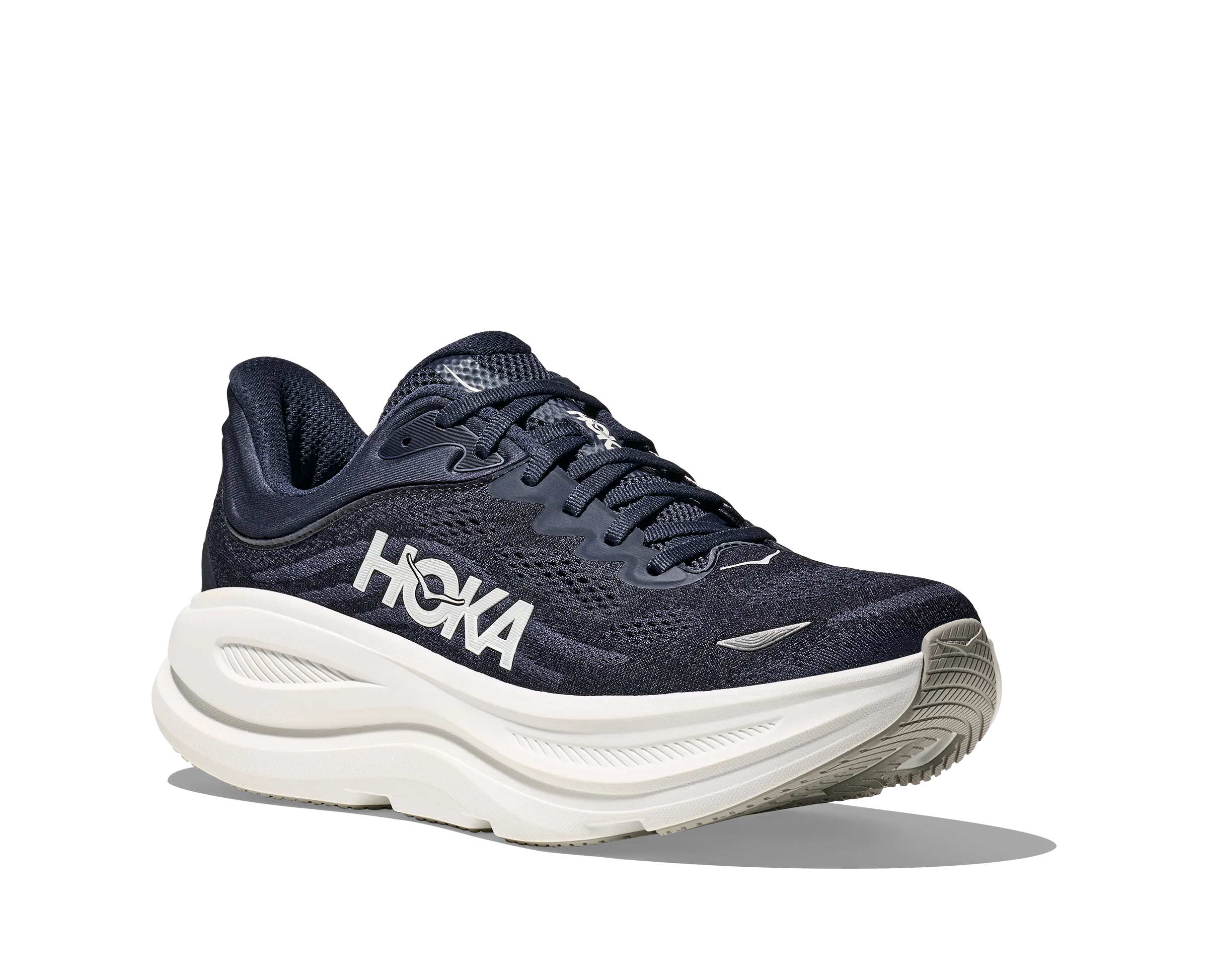 Hoka Men's Bondi 9 | Wide Fit | Varsity Navy/White