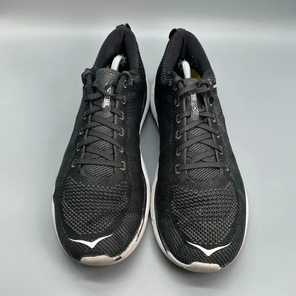 Hoka One One Hupana Mens 12 Black Athletic Shoes Lace Up Low Top Running Sneaker