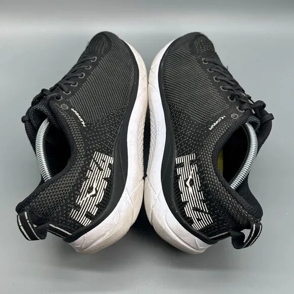 Hoka One One Hupana Mens 12 Black Athletic Shoes Lace Up Low Top Running Sneaker