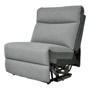 Homelegance Furniture Maroni Power Armless Reclining Chair in Dark Gray/Light Gray 8259-ARPW