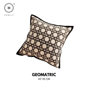 Homlly Orangey Printed Pillow Cushion Cover