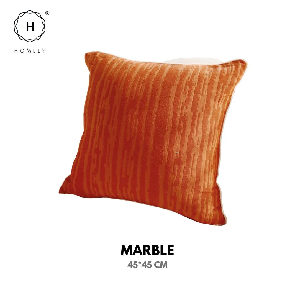 Homlly Orangey Printed Pillow Cushion Cover