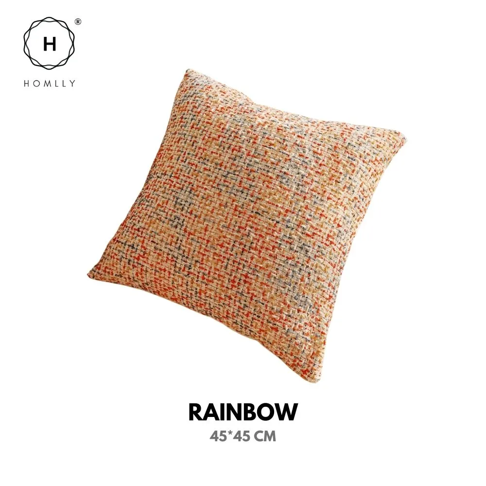 Homlly Orangey Printed Pillow Cushion Cover