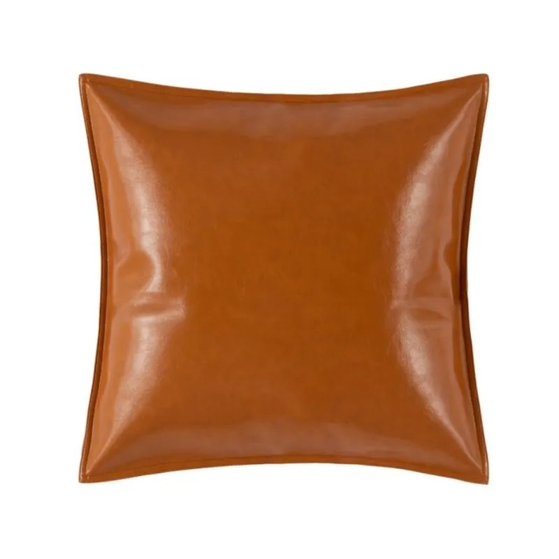 Homlly Tiio Basic Leather PU Cushion Cover