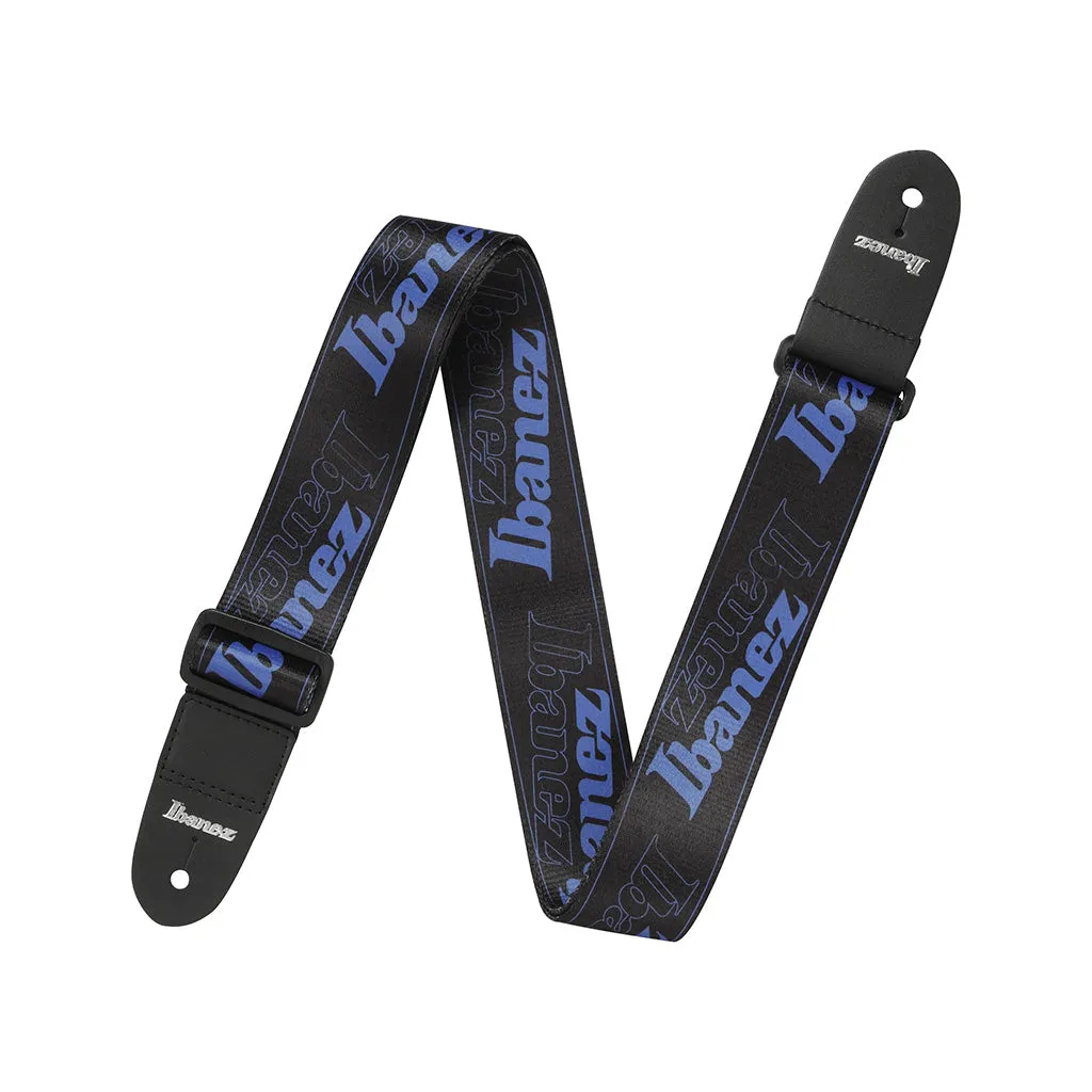 Ibanez Logo GSD50-BL Guitar Strap, Blue