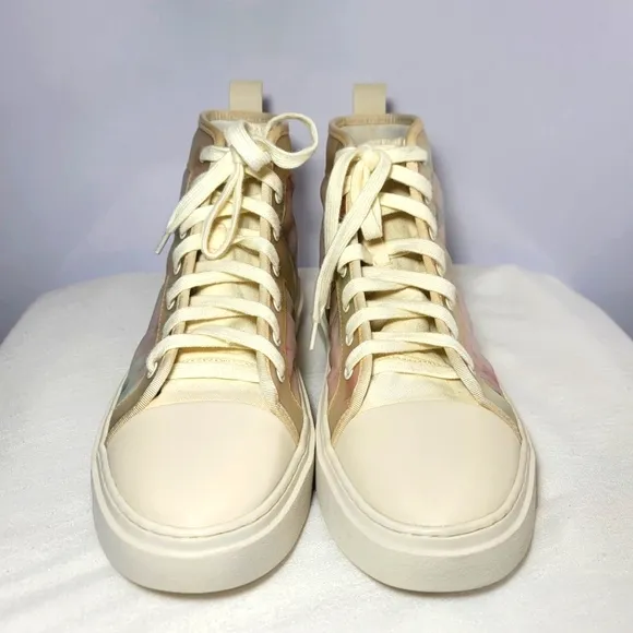 INC Mens size 10 High Top Floral sneakers.
