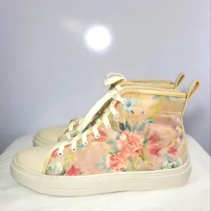 INC Mens size 10 High Top Floral sneakers.