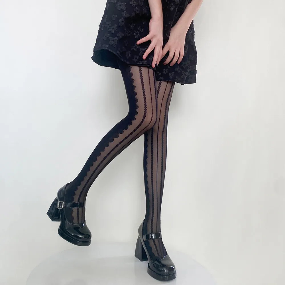 Japanese Jacquard Stockings