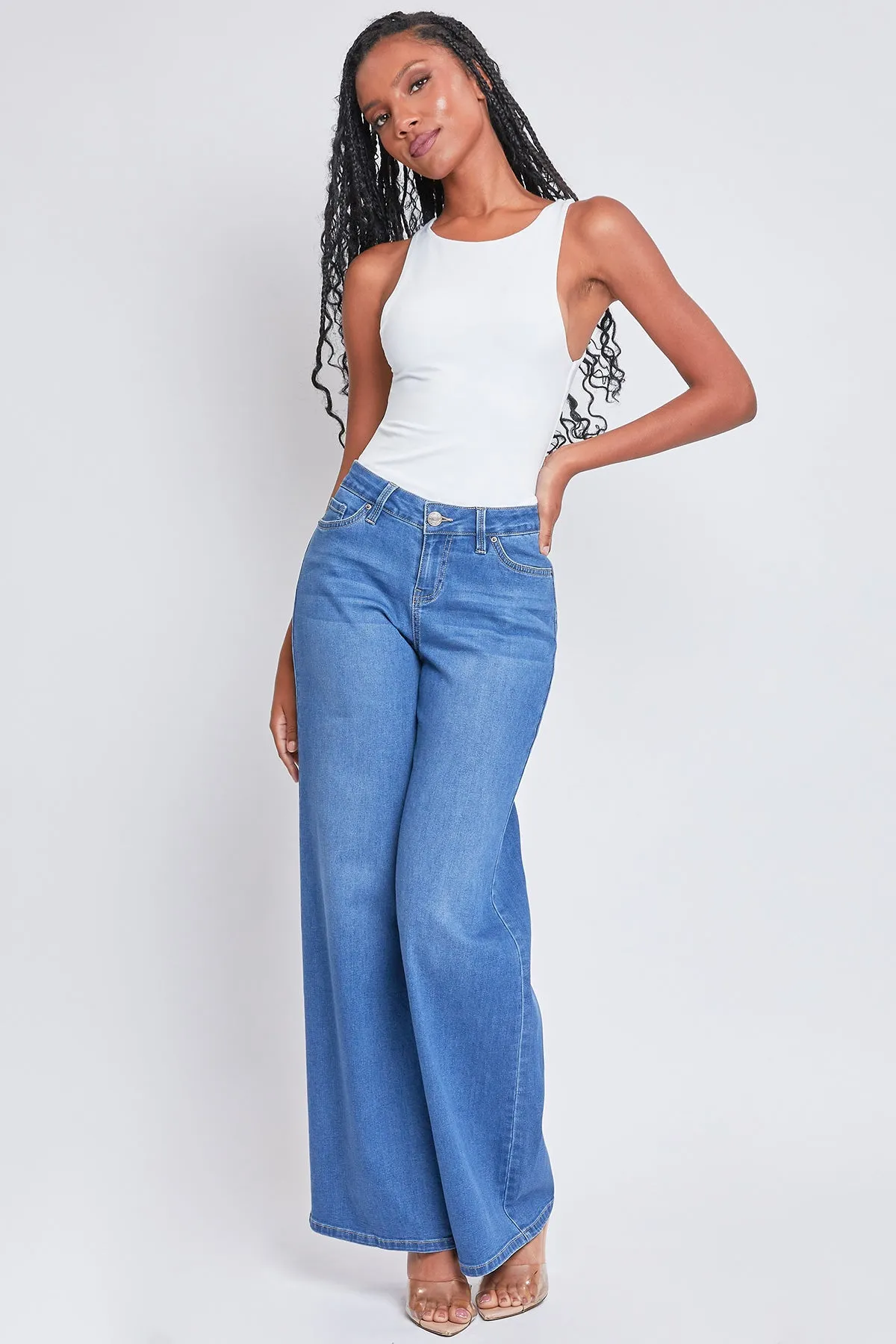 Junior Low Rise Wide Leg Jeans, Pack of 12