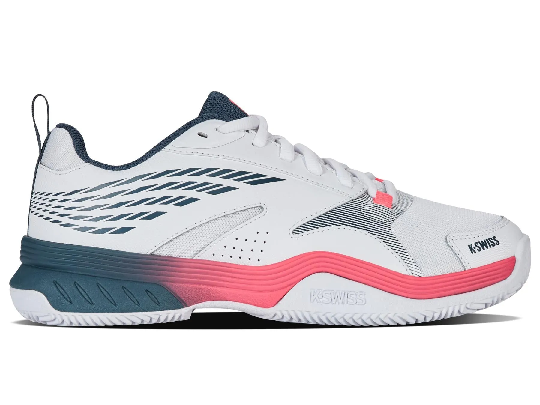 K-Swiss Speedex Clay Mens Tennis Shoes - White / Stargazer / Neon