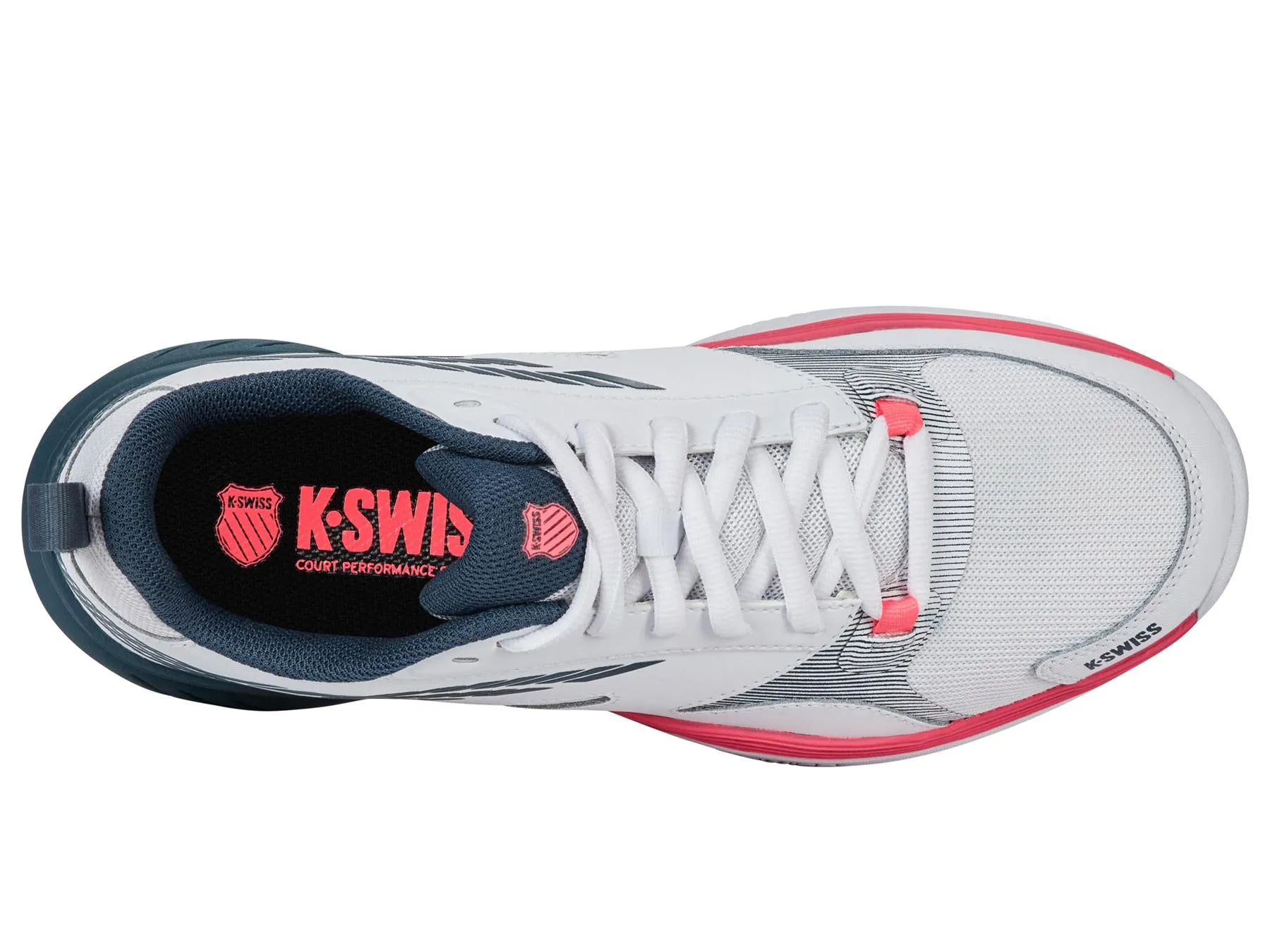 K-Swiss Speedex Clay Mens Tennis Shoes - White / Stargazer / Neon