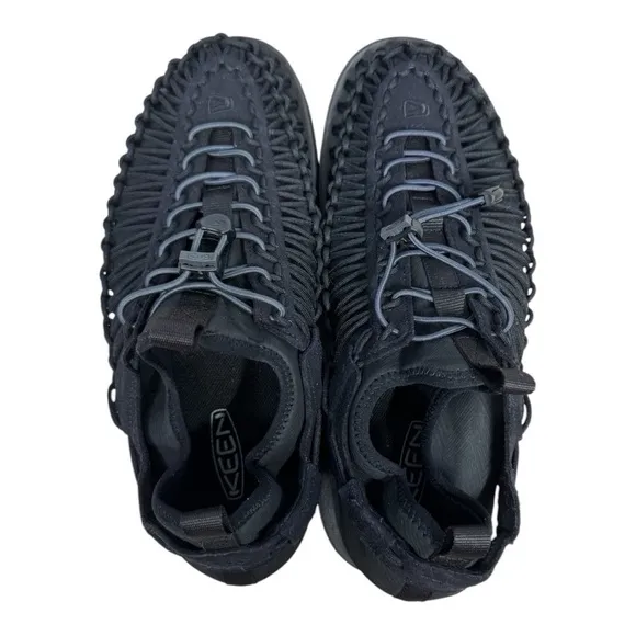 Keen Uneek HT Shoes Men's 9.5 Sneaker Sandal Bungee Outdoor Comfort Mesh Black