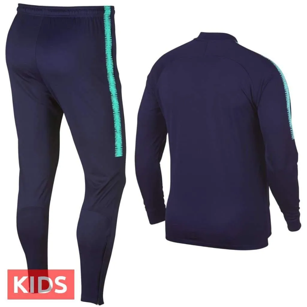 Kids - FC Barcelona purple training presentation Soccer tracksuit 2018/19 - Nike