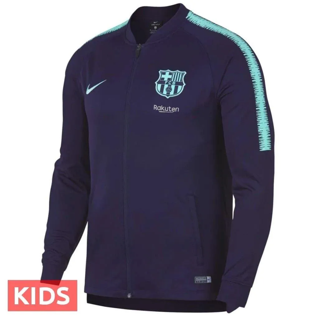 Kids - FC Barcelona purple training presentation Soccer tracksuit 2018/19 - Nike