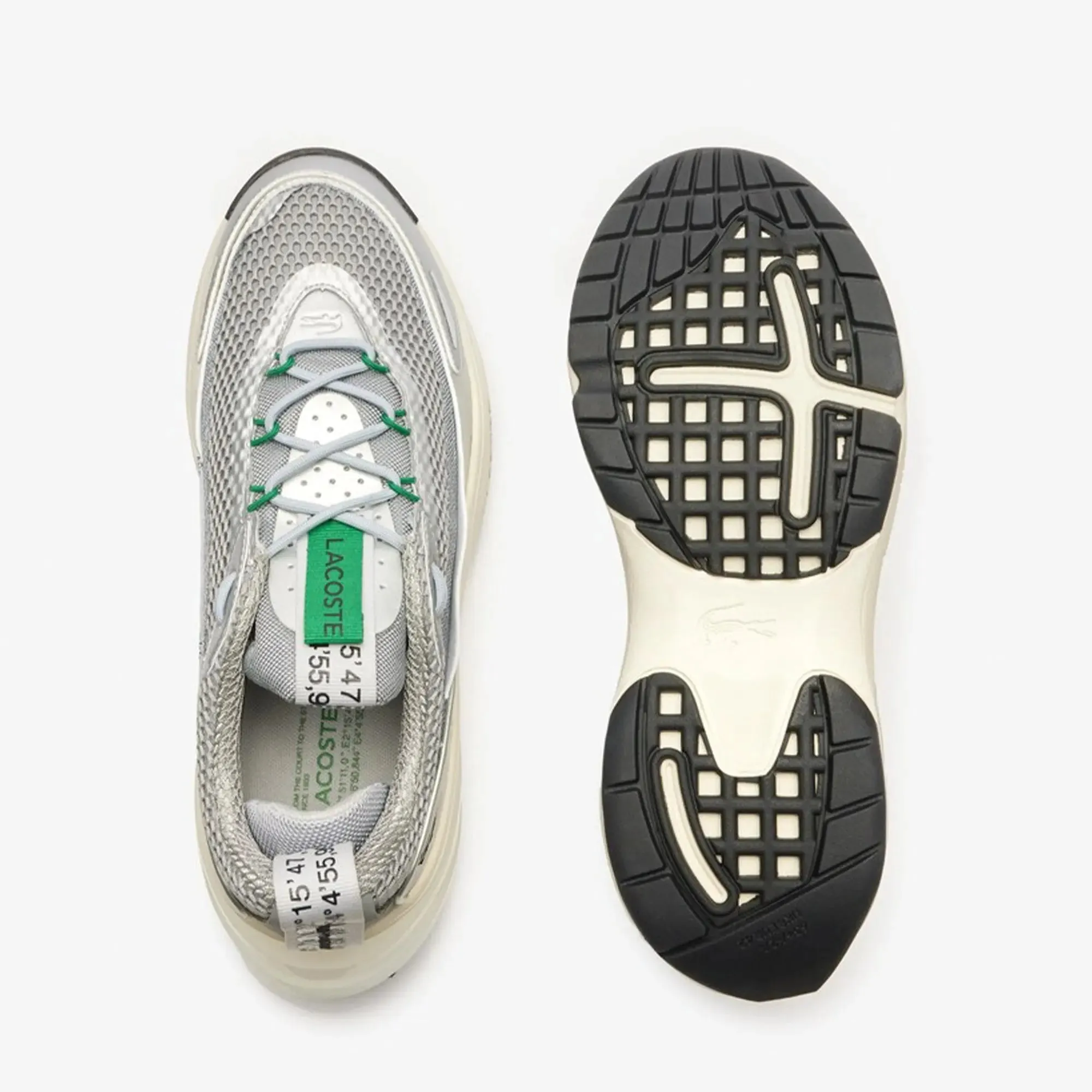 LACOSTE Men Audyssor Trainers Sneakers (Grey Silver)