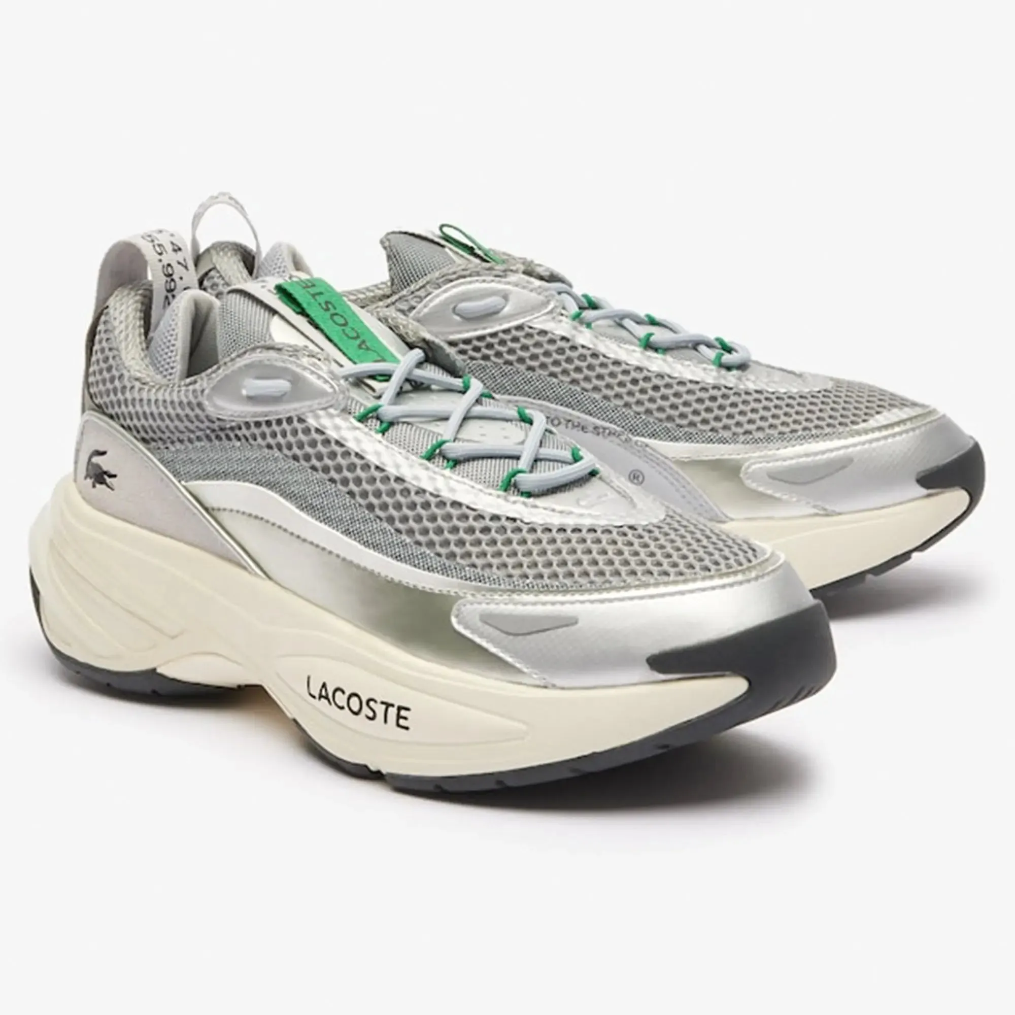 LACOSTE Men Audyssor Trainers Sneakers (Grey Silver)