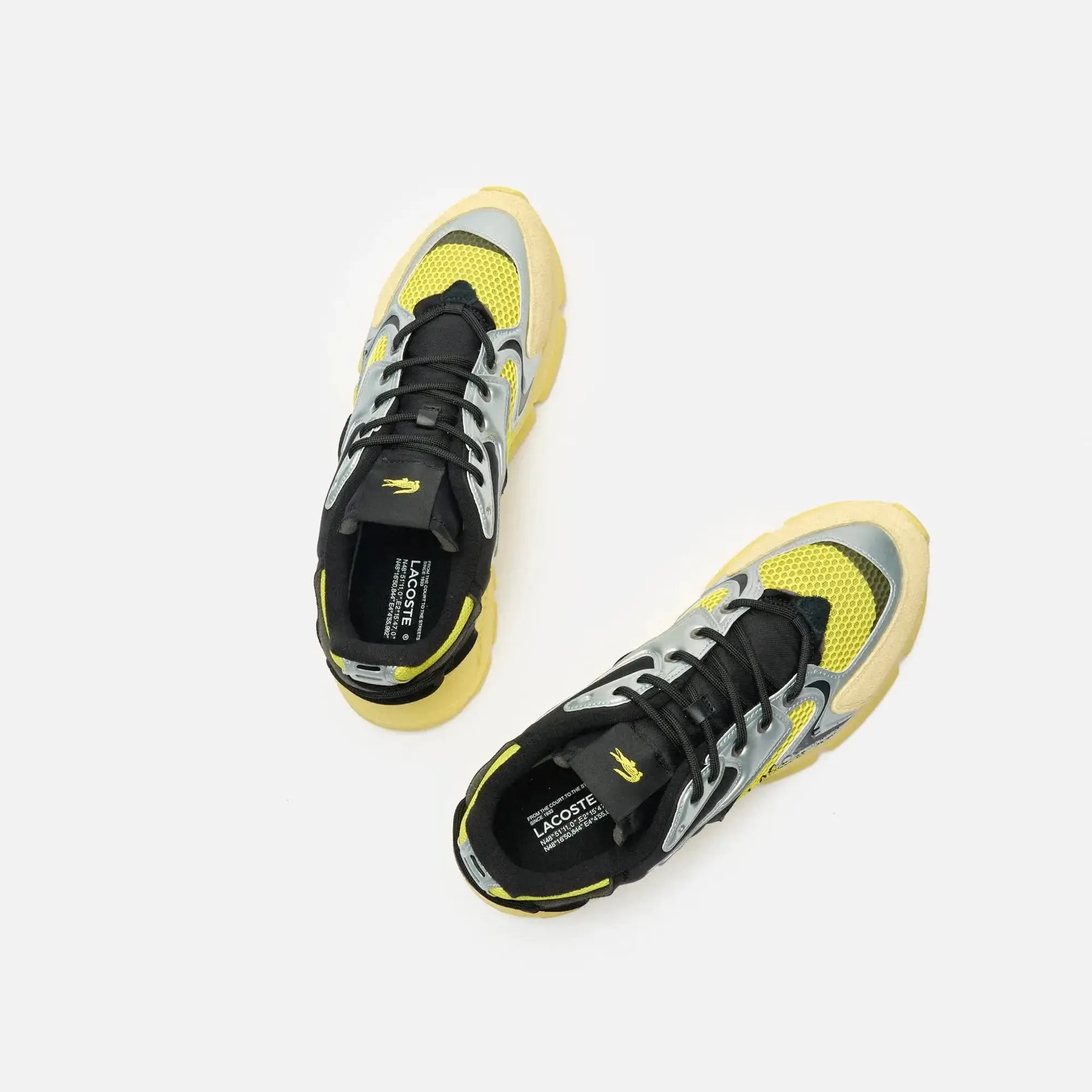 LACOSTE Men L003 NEO Contrasted Sneakers (Yellow Black)