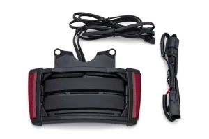 LED Lighted License Plate Frame, Red Lens, Black