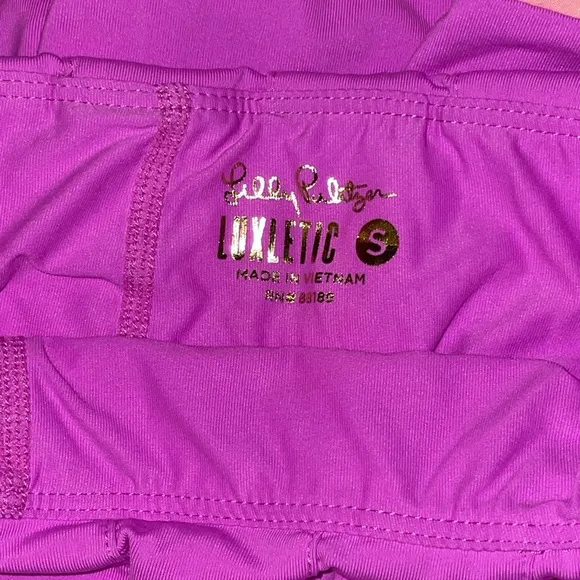 Lilly Pulitzer Loren Luxletic UPF 50  Amethyst Stripe Hem Pleat Skort (S)