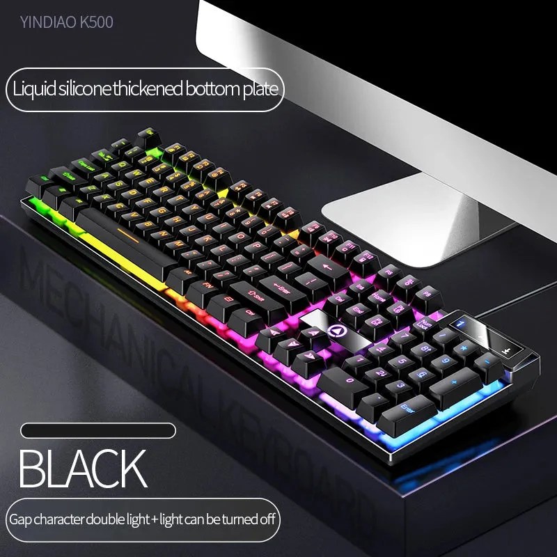 Low Profile Wired Gaming Keyboard with Numpad