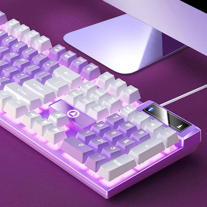 Low Profile Wired Gaming Keyboard with Numpad