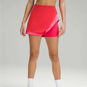 Lululemon asymmetrical layered high rise tennis skirt